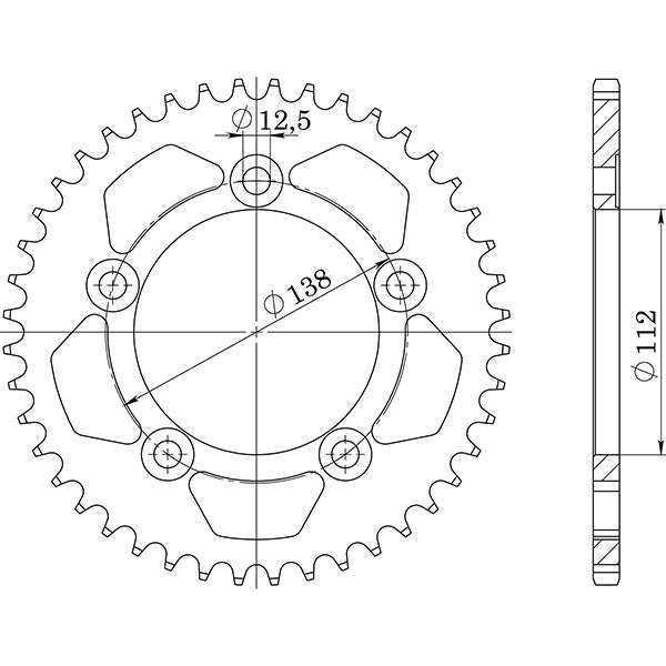 CORONA IN ACCIAIO P530 - Z45 (DIS.10508)