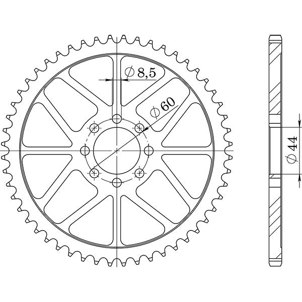 CORONA IN ACCIAIO P420 - Z52 (DIS.12078)