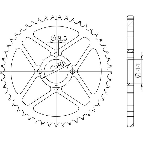 CORONA IN ACCIAIO P428 - Z41 (DIS.12102)