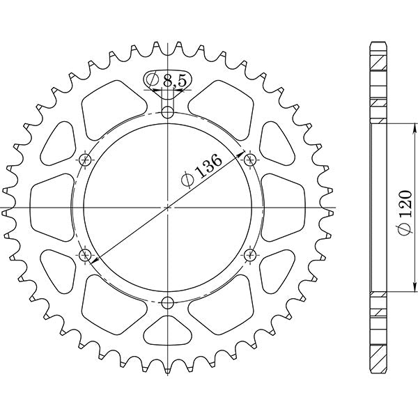 CORONA IN ACCIAIO P520 - Z41 (DIS.12304)