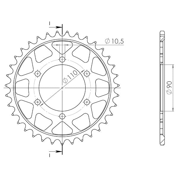 CORONA IN ACCIAIO P630 - Z35 (DIS.12800)