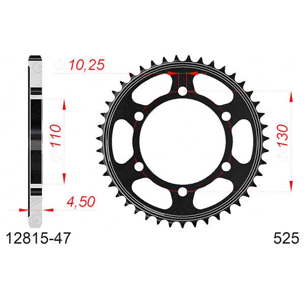 CORONA AFAM IN ACCIAIO P525 - Z47 (DIS.12810)