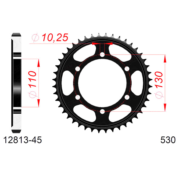 CORONA AFAM IN ACCIAIO P530 - Z45 (DIS.12813)