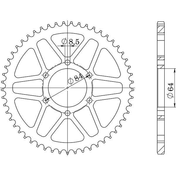 CORONA IN ACCIAIO P428 - Z47 (DIS.14200)