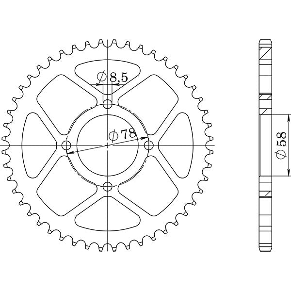 CORONA IN ACCIAIO P428 - Z48 (DIS.14201)