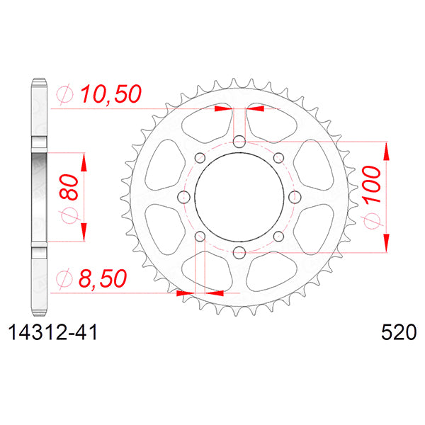 CORONA AFAM IN ACCIAIO P520 - Z41 (DIS.14312)