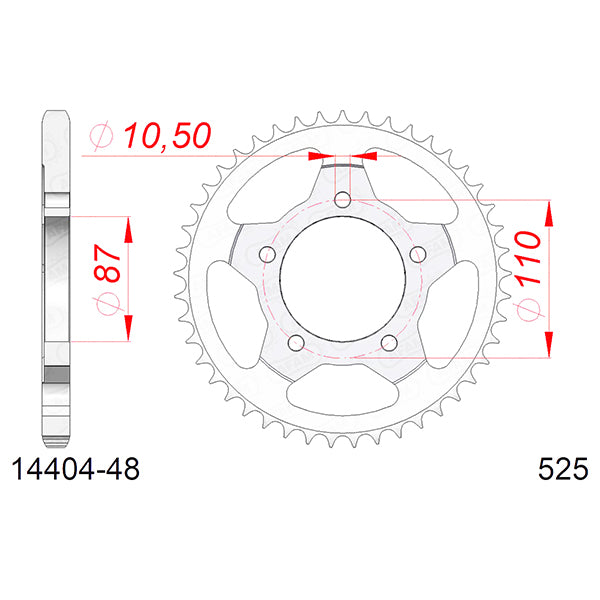 CORONA AFAM IN ACCIAIO P525 - Z48 (DIS.14404)