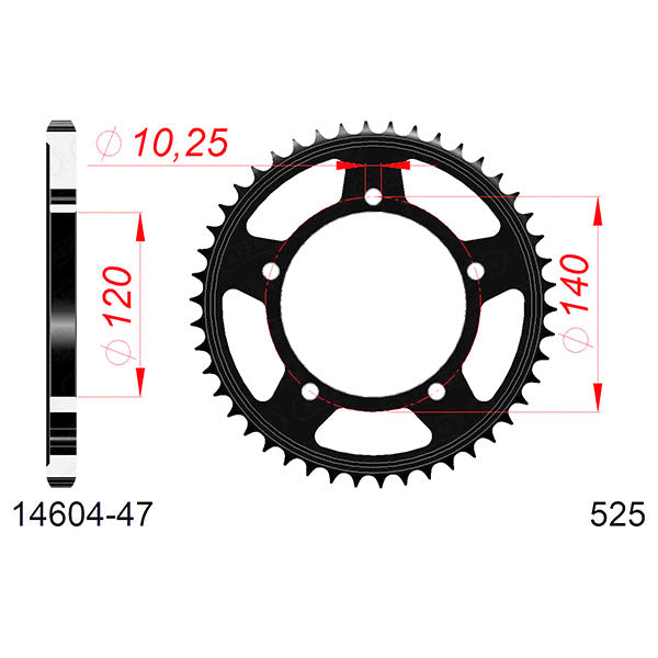 CORONA AFAM IN ACCIAIO P525 - Z47 (DIS.14604)