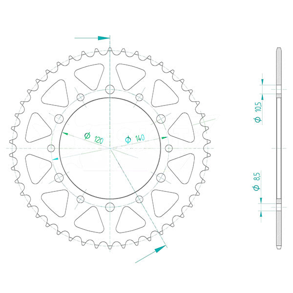 CORONA IN ACCIAIO P520 - Z46 (DIS.16404)