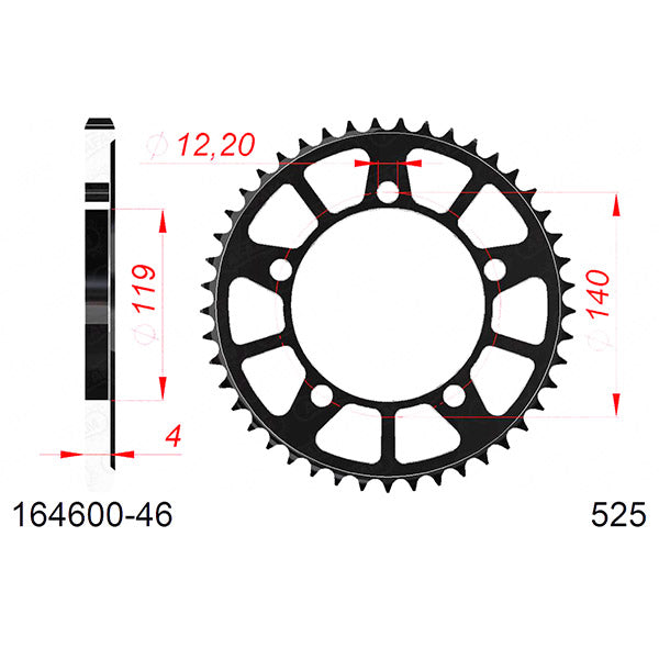CORONA AFAM IN ACCIAIO P525 - Z46 (DIS.16460)