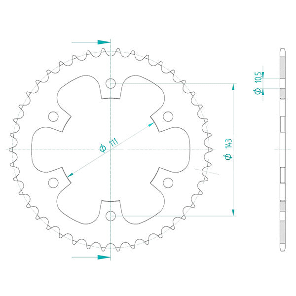 CORONA IN ACCIAIO P520 - Z42 (DIS.185300)