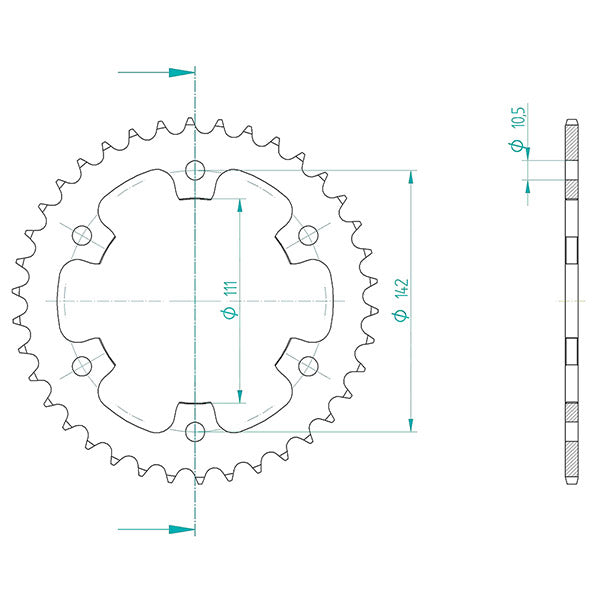 CORONA IN ACCIAIO P525 - Z38 (DIS.185501)