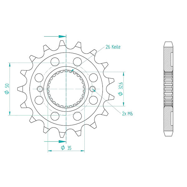 PIGNONE P530 - Z17 (DIS.187500)