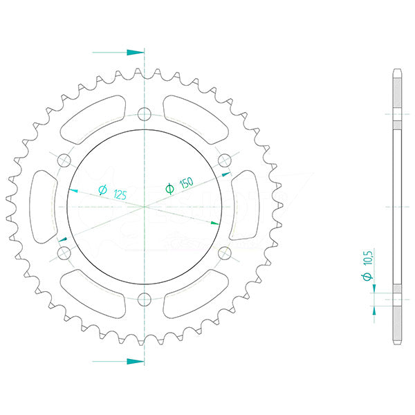 CORONA IN ACCIAIO P525 - Z46 (DIS.18850)
