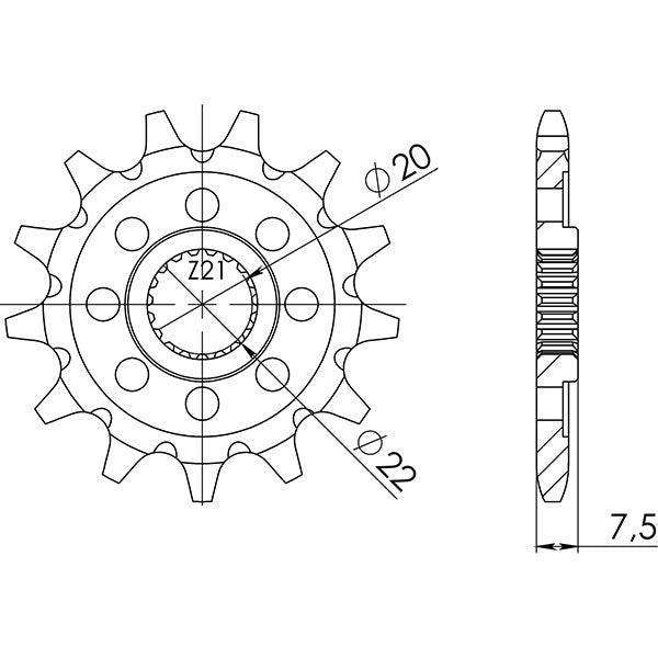 PIGNONE P520 - Z13 (DIS.20208)