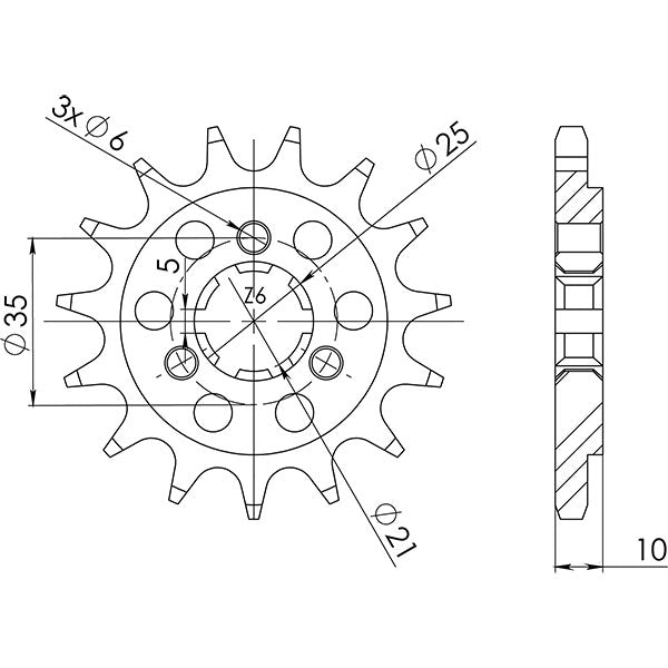 PIGNONE P525 - Z15 (DIS.22602)