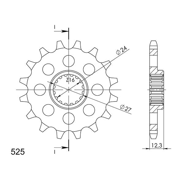 PIGNONE P525 - Z17 (DIS.22801)