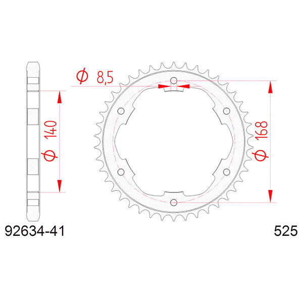 CORONA AFAM IN ACCIAIO P525 - Z41 (DIS.35305)