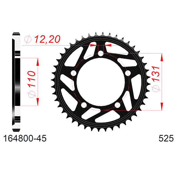 CORONA AFAM IN ACCIAIO P525 - Z45 (DIS.35700)