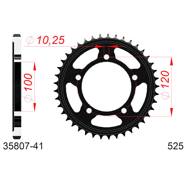 CORONA AFAM IN ACCIAIO P525 - Z41 (DIS.35800)