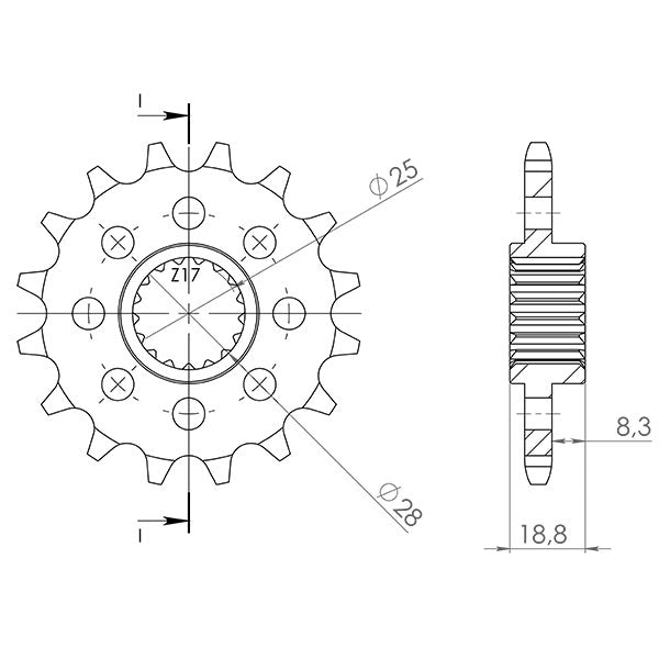 PIGNONE P520 - Z17 (DIS.61601)