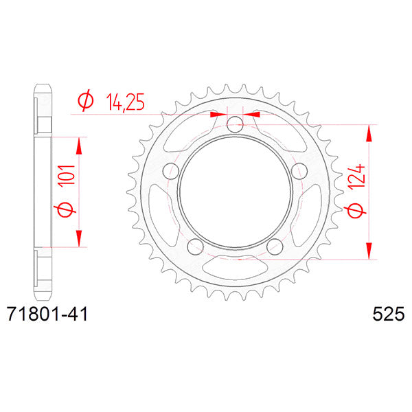 CORONA AFAM IN ACCIAIO P525 - Z41 (DIS.71400)