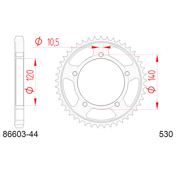 CORONA AFAM IN ACCIAIO P530 - Z44 (DIS.86603)