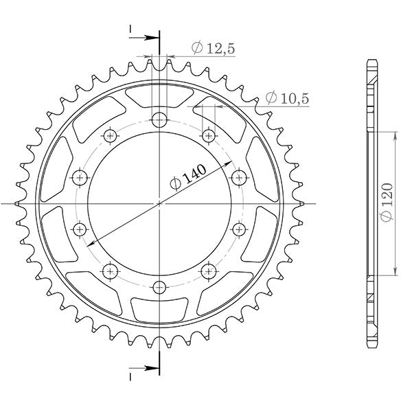 CORONA IN ACCIAIO P530 - Z45 (DIS.87603)