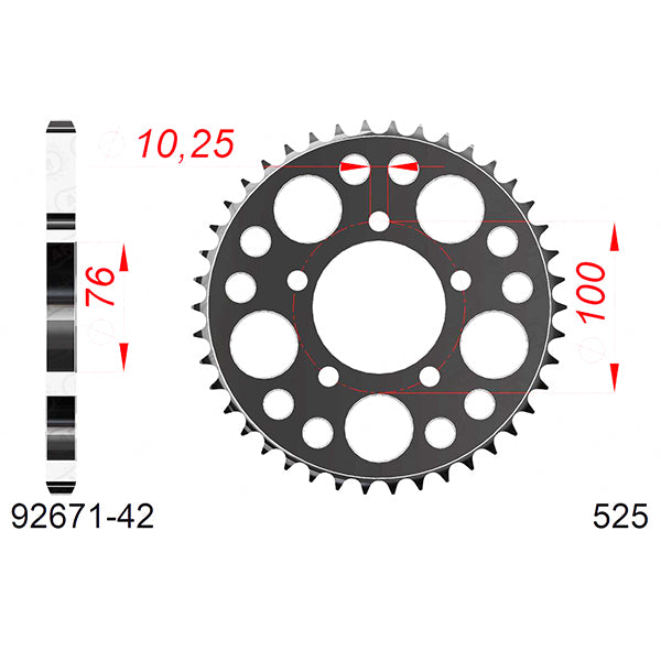 CORONA AFAM IN ACCIAIO P525 - Z42 (DIS.92671)