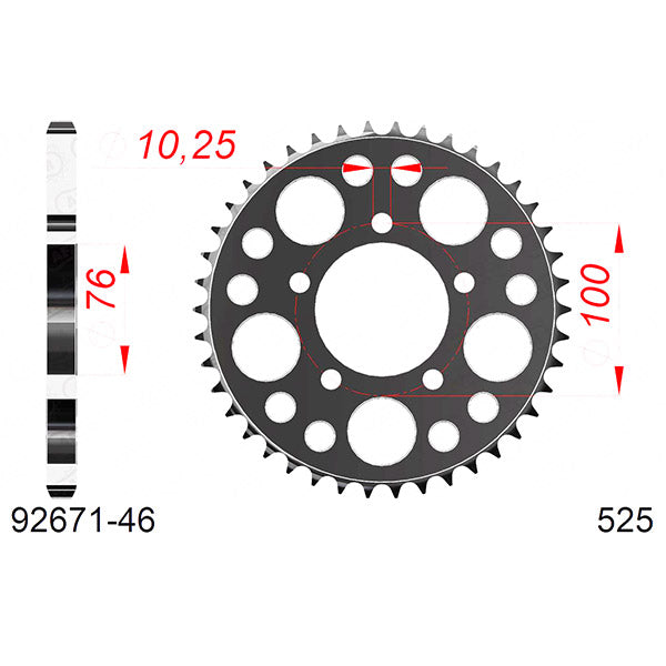 CORONA AFAM IN ACCIAIO P525 - Z46 (DIS.92671)