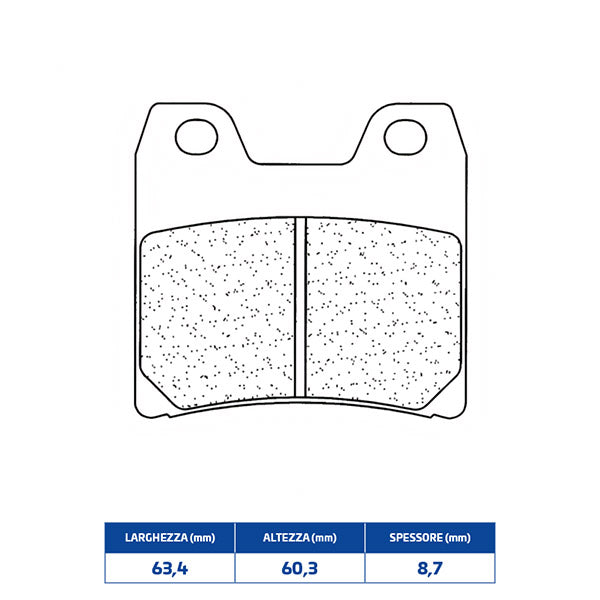 PASTIGLIE FRENO POSTERIORE CL BRAKES 1066RX3