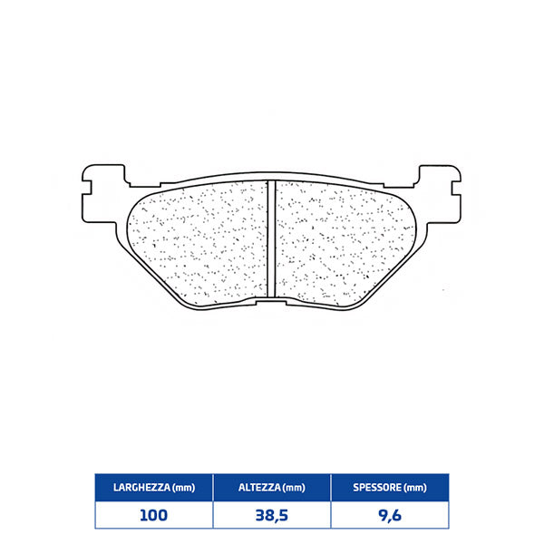PASTIGLIE FRENO POSTERIORE CL BRAKES 1084RX3