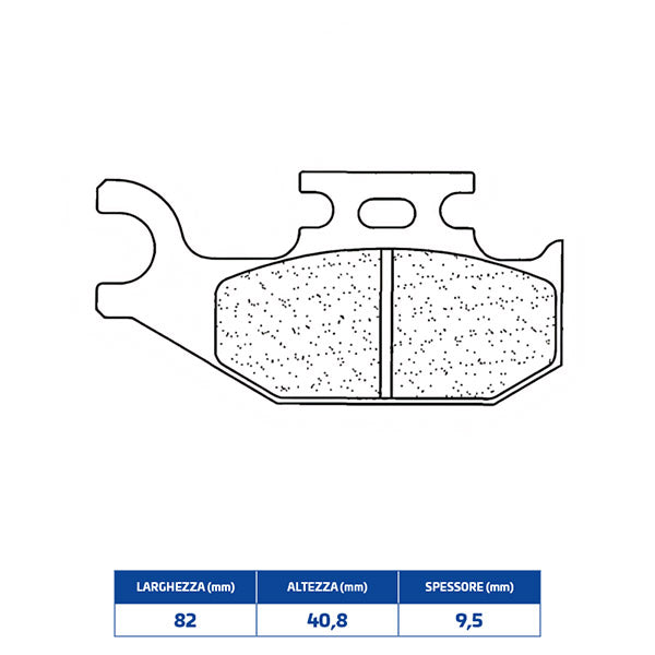 PASTIGLIE FRENO POSTERIORE CL BRAKES 1102X59