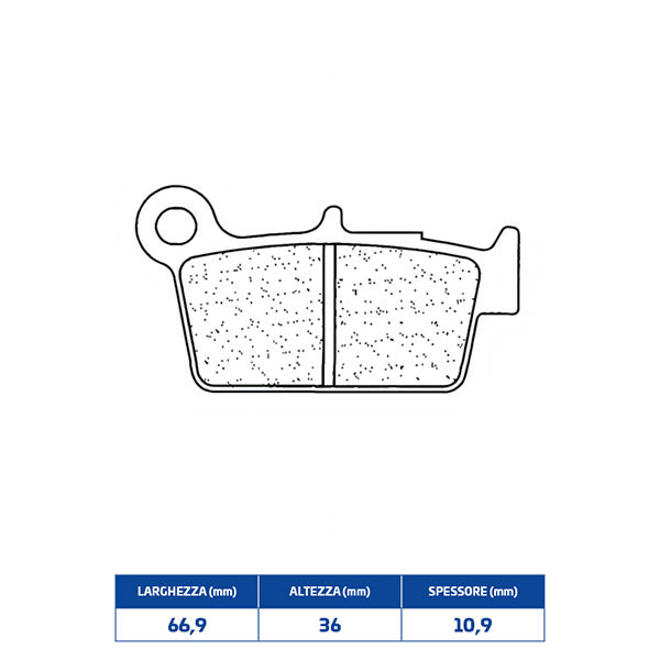 PASTIGLIE FRENO POSTERIORE CL BRAKES 1103RX3