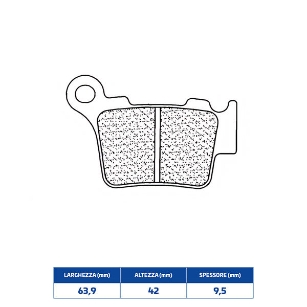 PASTIGLIE FRENO POSTERIORE CL BRAKES 1108RX3