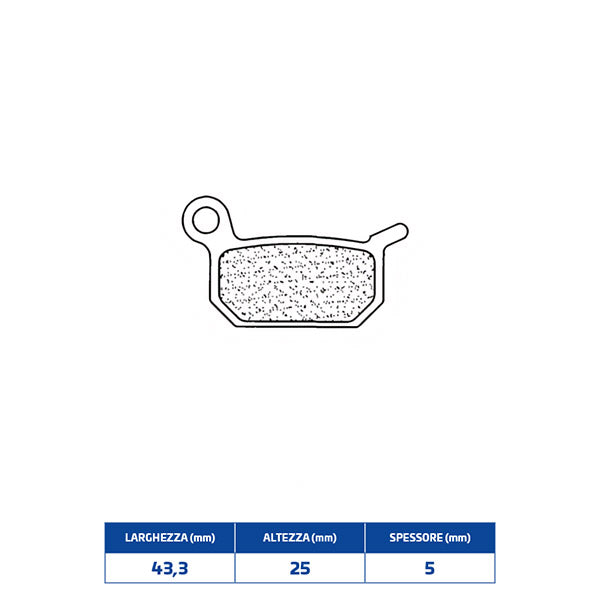 PASTIGLIE FRENO POSTERIORE CL BRAKES 1128X59