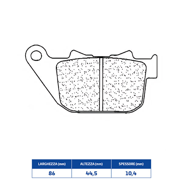 PASTIGLIE FRENO POSTERIORE CL BRAKES 1150RX3