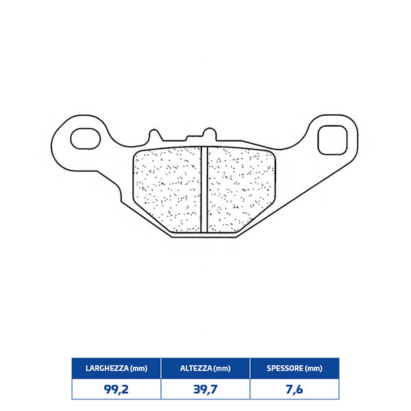 PASTIGLIE FRENO POSTERIORE CL BRAKES 1152X59
