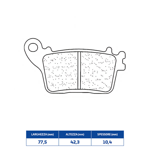 PASTIGLIE FRENO POSTERIORE CL BRAKES 1174RX3