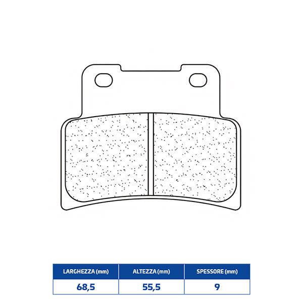 PASTIGLIE FRENO ANTERIORE CL BRAKES 1187A3+