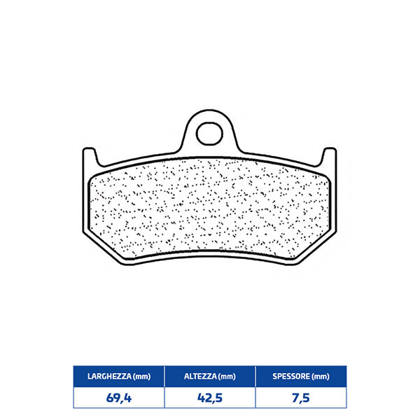 PASTIGLIE FRENO POSTERIORE CL BRAKES 1203RX3
