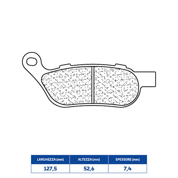 PASTIGLIE FRENO POSTERIORE CL BRAKES 1213RX3