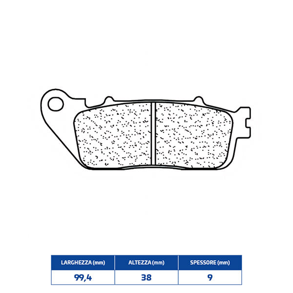 PASTIGLIE FRENO POSTERIORE CL BRAKES 1217RX3