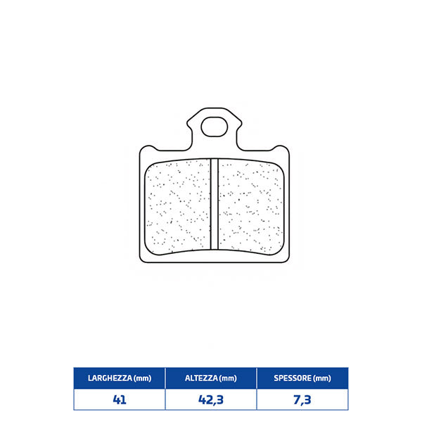 PASTIGLIE FRENO POSTERIORE CL BRAKES 1219X59