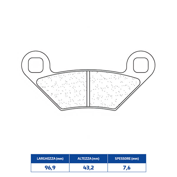 PASTIGLIE FRENO CL BRAKES 1222ATV1