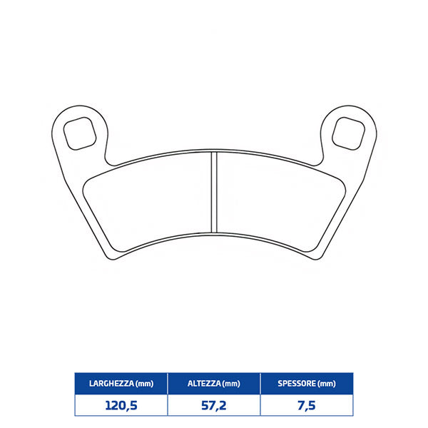 PASTIGLIE FRENO CL BRAKES 1229ATV1