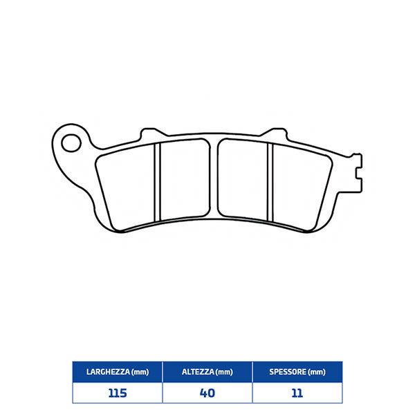 PASTIGLIE FRENO POSTERIORE CL BRAKES 1231RX3
