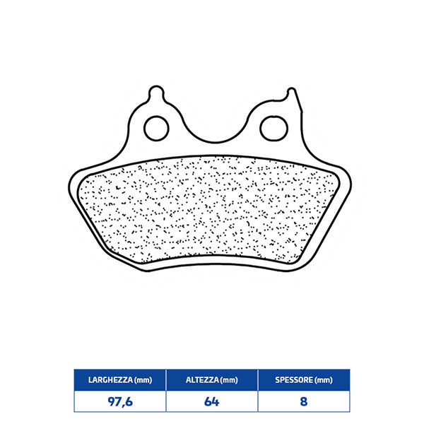 PASTIGLIE FRENO POSTERIORE CL BRAKES 1237RX3