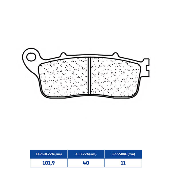PASTIGLIE FRENO POSTERIORE CL BRAKES 1239RX3