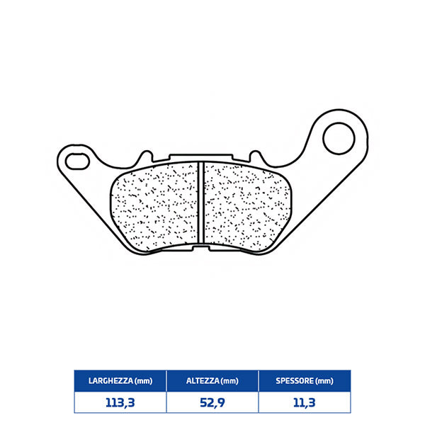 PASTIGLIE FRENO POSTERIORE CL BRAKES 1241RX3